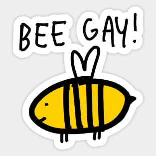 bee gay Sticker